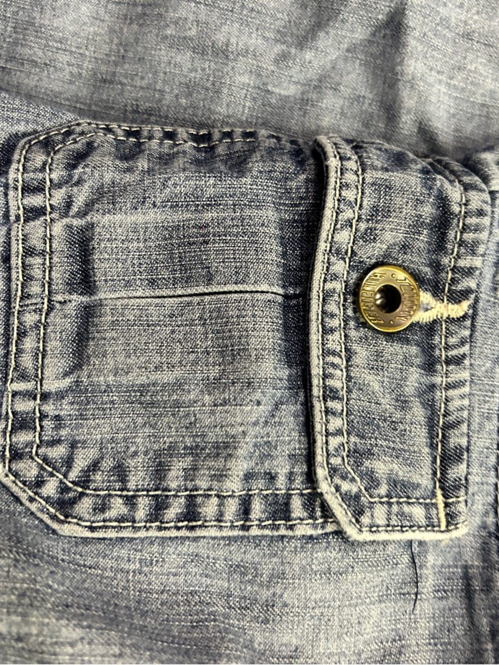 Tommy Hilfiger Womens Washed Blue Slim Straight Jeans with Red Stitching 14 - Picture 5 of 6